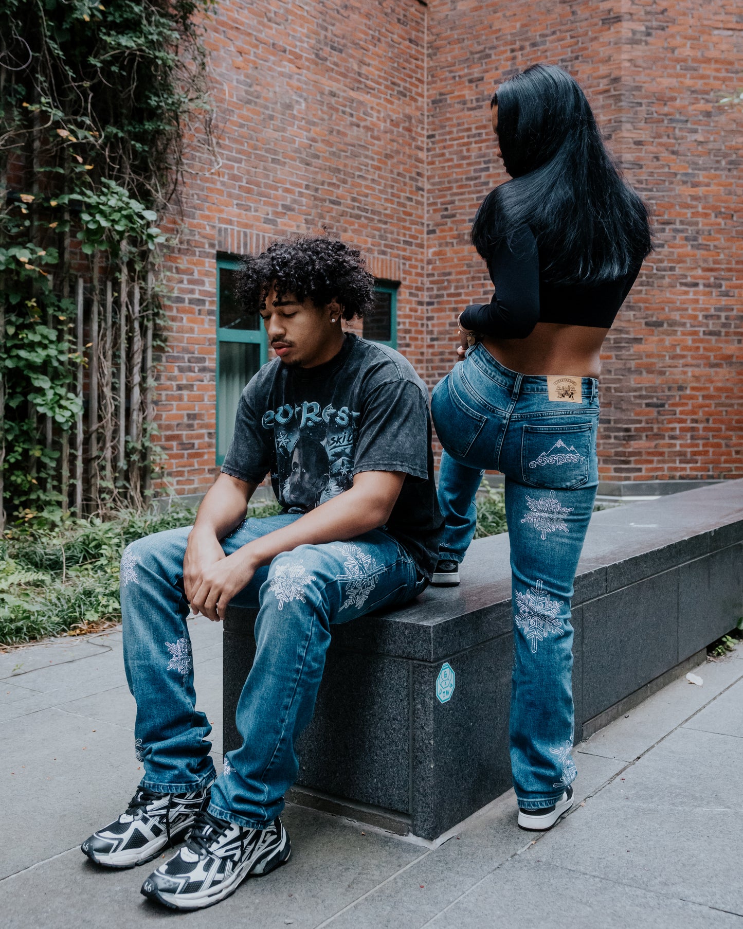 Diamond Snowflake Denim