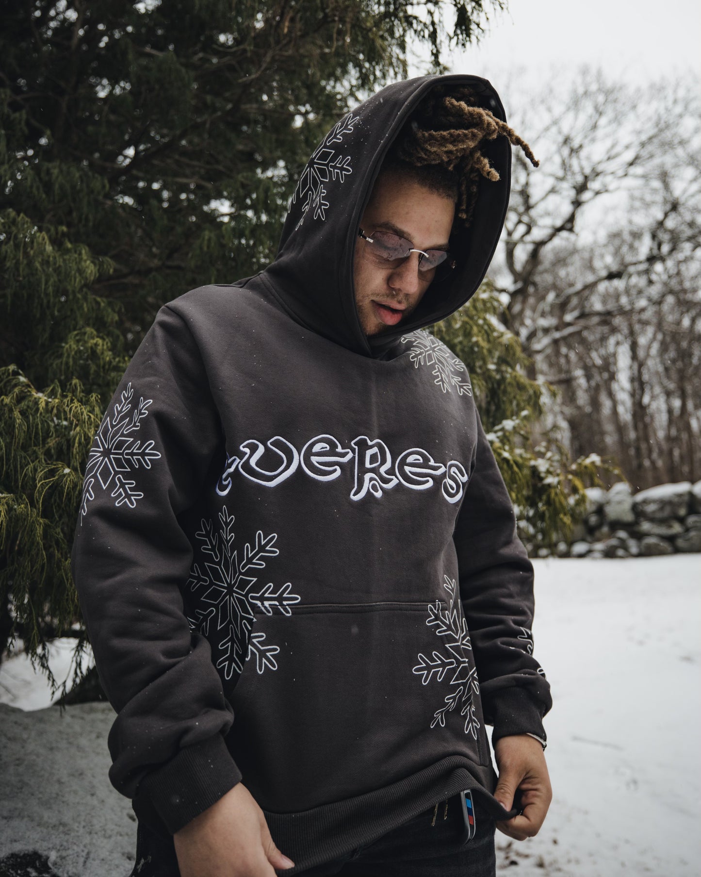 EVEREST Black Stone Wash Pull over