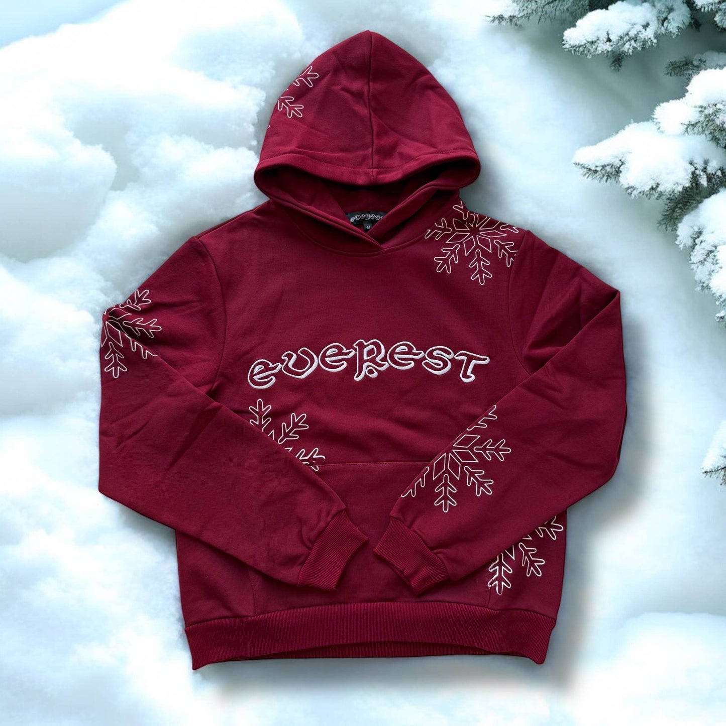 Essential Snowflake Pullover Burgundy