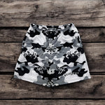 white "snow" camo mesh short